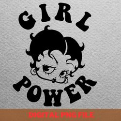 betty boop girl power - betty boop cute charm png, betty boop png, patent image digital png files