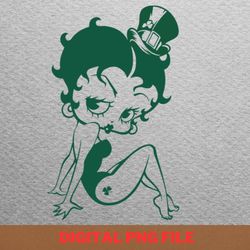 betty boop saint patrick - betty boop glow png, betty boop png, patent image digital png files
