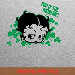 betty boop saint patrick - betty boop relic png, betty boop png, patent image digital png files