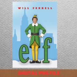 buddy the elf christmas jolly greetings png, elf christmas png, elf movie digital png files
