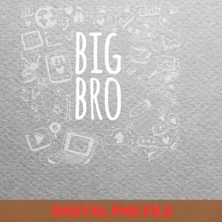 big brother tutors png, big brother png, funny family digital png files