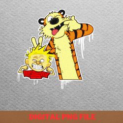 calvin and hobbes funny faces png, calvin and hobbes png, bill watterson digital png files