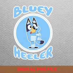 bluey colorful world png, bluey png, bluey and bingo digital png files