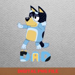 bluey tail wagging fun png, bluey png, bluey and bingo digital png files