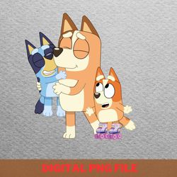 fun and games with bluey png, bluey png, bluey and bingo digital png files