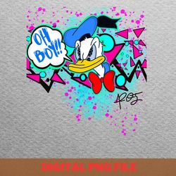 donald duck age, png, duck donald png, huey duck digital png