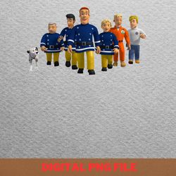 fireman sam critical thinking png, fireman sam png, kids tv show digital png files