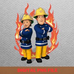 fireman sam cultural influence png, fireman sam png, kids tv show digital png files