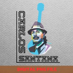 carlos santana legendary style png, carlos santana png, psychedelic rock digital png files