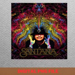 carlos santana melodic artistry png, carlos santana png, psychedelic rock digital png files