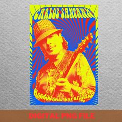 carlos santana sonic passion png, carlos santana png, psychedelic rock digital png files