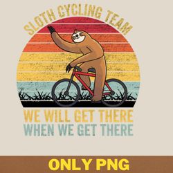 sloth cycling team we will png, cycling png, rad racing digital png files
