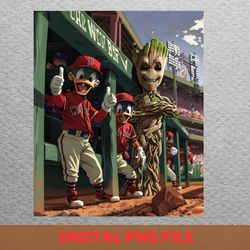 groot vs minnesota twins bark barrage png, groot png, minnesota twins digital png files