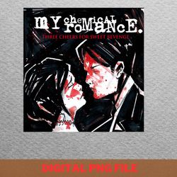 my chemical romance post-punk png, my chemical romance png, american rock band digital