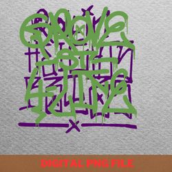 grove street graffiti drip over ballas - gta cinematic experience png, gta png, vice city digital png files
