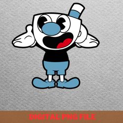 mugman - cuphead epic escapes png, cuphead png, cartoon digital png files
