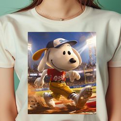 snoopy vs los angeles dodgers comic chase png, snoopy png, los angeles dodgers digital png files