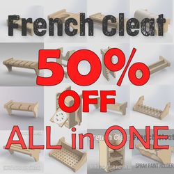 french cleat. a complete set of blueprints present in the store at 50% off.