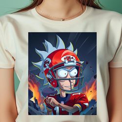 rick and morty vs chiefs alien athletes png, rick and morty png, chiefs digital png files