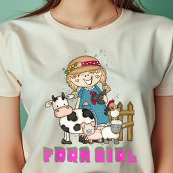 farm girl farm girl peasant cool farm animals png, the powerpuff girls png, girl power digital png files