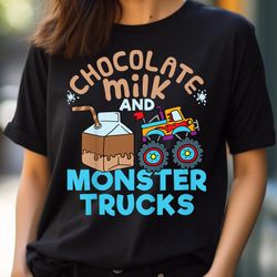 kids chocolate milk and monster trucks png, monsters inc png, monsters digital png files
