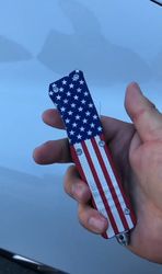 custom patriotic otf knife