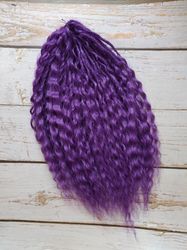 dreadlocks curls purple lilac