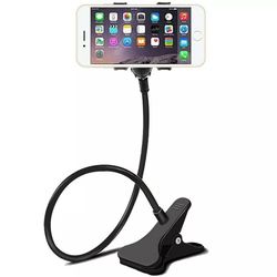 universal lazy mobile phone gooseneck stand holder flexible bed desk table clip