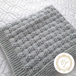 blanket knitting pattern | step-by-step knitting pattern blanket | pdf knitting pattern | v89