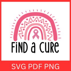 let's find a cure svg, breast cancer awareness svg, cure svg, find cure svg, cancer cure svg, cancer awareness svg