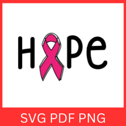 hope svg, breast cancer svg, cancer awareness svg, hope word svg, one word svg, cancer fight svg, cancer svg