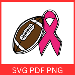 pink rugby ribbon svg, breast cancer svg, pink ribbon svg, rugby cancer , breast cancer svg, breast cancer awareness