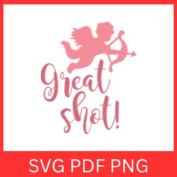 great shot svg, valentine's day svg, shot svg, cupid angel love svg, cupid valentines, love angel flying, cupid shot svg