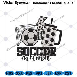 soccer mama embroidery file design, mom soccer machine embroidery download, soccer mama sport embroidery download digita