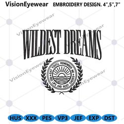 wildest dream embroidery instant design files, taylor swift embroidery design files, taylor swift concert embroidery des