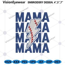 mama mama logo embroidery instant files, baseball mama embroidery download design, mothers day instant embroidery downlo