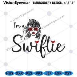 i am a swiftie embroidery download, taylor swift embroidery instant files, the eras tour embroidery design files, taylor