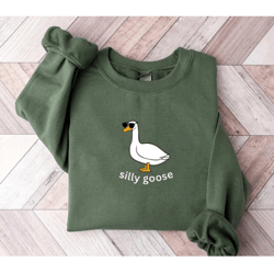 silly goose with sunglasses sweapng, silly goose sweater, silly goose university png, goose pullover, unisex goose