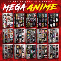 anime bundle v1: mega anime bundle- 150 high-quality designs ai, eps, png format