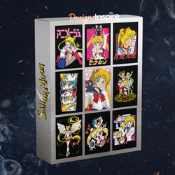 sailor moon: mega anime bundle- high-quality ai, eps, png formats