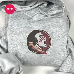 ncaa florida state seminoles embroidered hoodie, ncaa team embroidered sweatshirt, ncaa embroidered football fncaa04