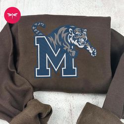 ncaa memphis tigers embroidered hoodie, ncaa team embroidered sweatshirt, ncaa embroidered football merch, fncaa18