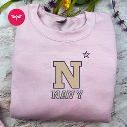 ncaa navy midshipmen embroidered hoodie, ncaa team embroidered sweatshirt, ncaa embroidered football merch, fncaa19