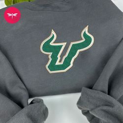 ncaa south florida bulls embroidered hoodie, ncaa team embroidered sweatshirt, ncaa embroidered football merch, fncaa23