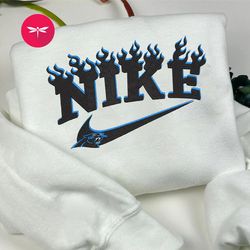 nike nfl carolina panthers embroidered hoodie, nike nfl embroidered sweatshirt, nfl embroidered football, nike nk05d