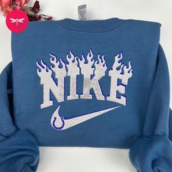 nike nfl indianapolis colts embroidered hoodie, nike nfl embroidered sweatshirt, nfl embroidered football, nike shirt