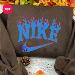 nike nfl tennessee titans embroidered hoodie, nike nfl embroidered sweatshirt, nfl embroidered football, nike nk30d
