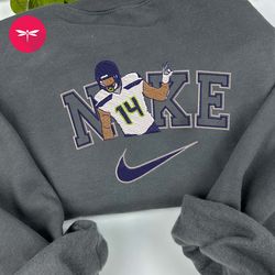 nike nfl dk metcalf embroidered hoodie, nike nfl embroidered sweatshirt, nfl embroidered football, nike shirt nk02g