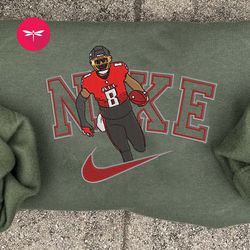 nike nfl kyle pitts embroidered hoodie, nike nfl embroidered sweatshirt, nfl embroidered football, nike shirt nk10g