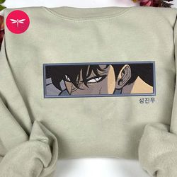 embroidered solo leveling anime sweatshirt, embroidered solo leveling anime hoodie, embroidered solo leveling anime shir